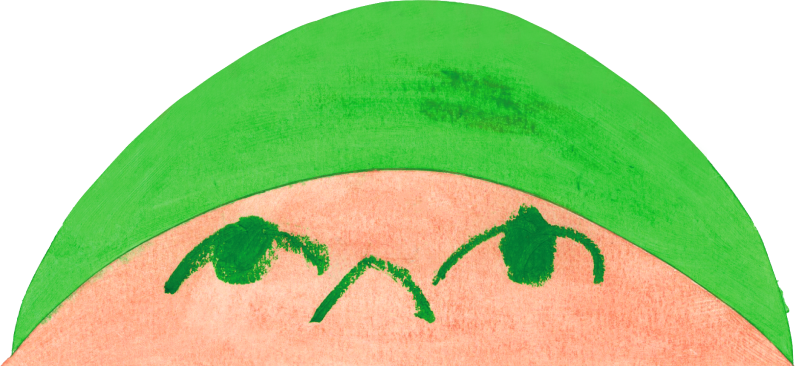 新林くんの顔のイラスト